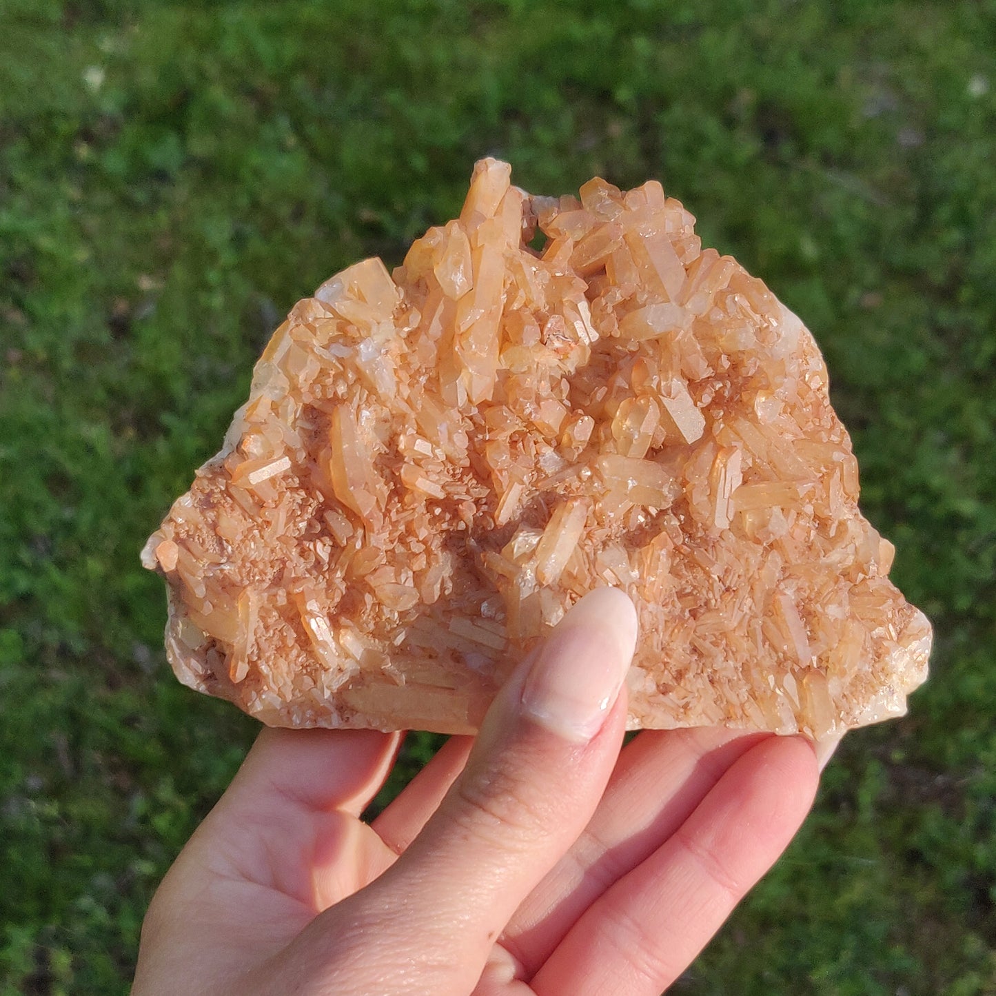 Tangerine Quartz Cluster (#1)