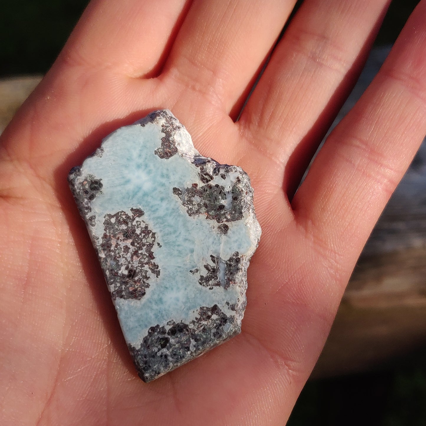 Polished Larimar Slab (#10)
