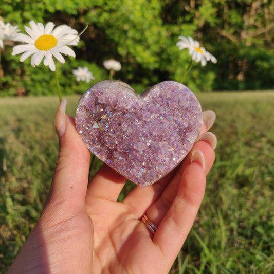 Aura Amethyst Heart (#2) - Simply Affinity