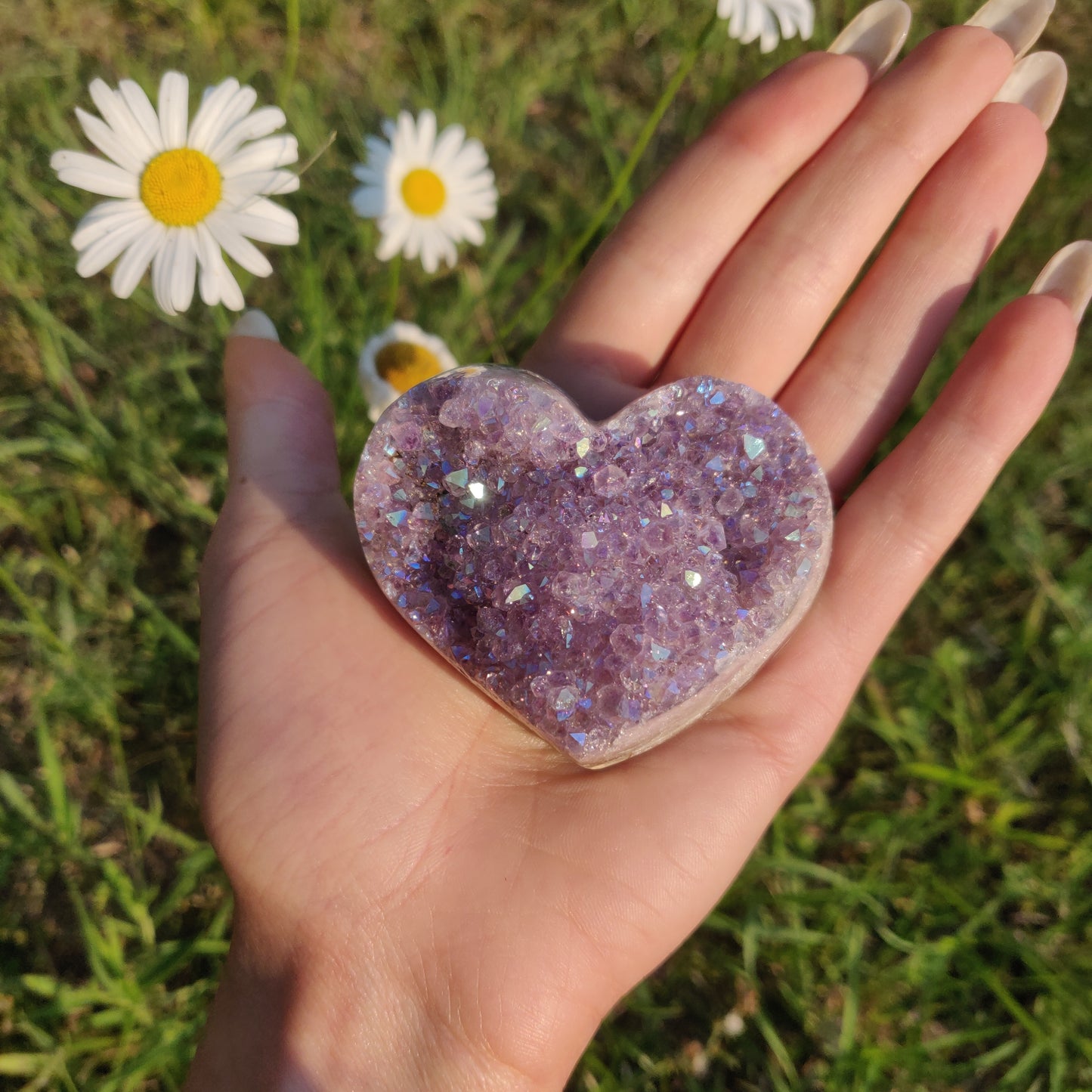 Aura Amethyst Heart (#2) - Simply Affinity