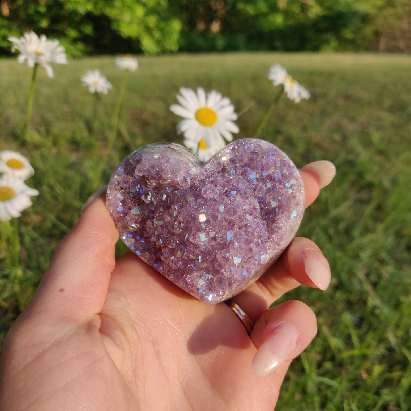 Aura Amethyst Heart (#2) - Simply Affinity
