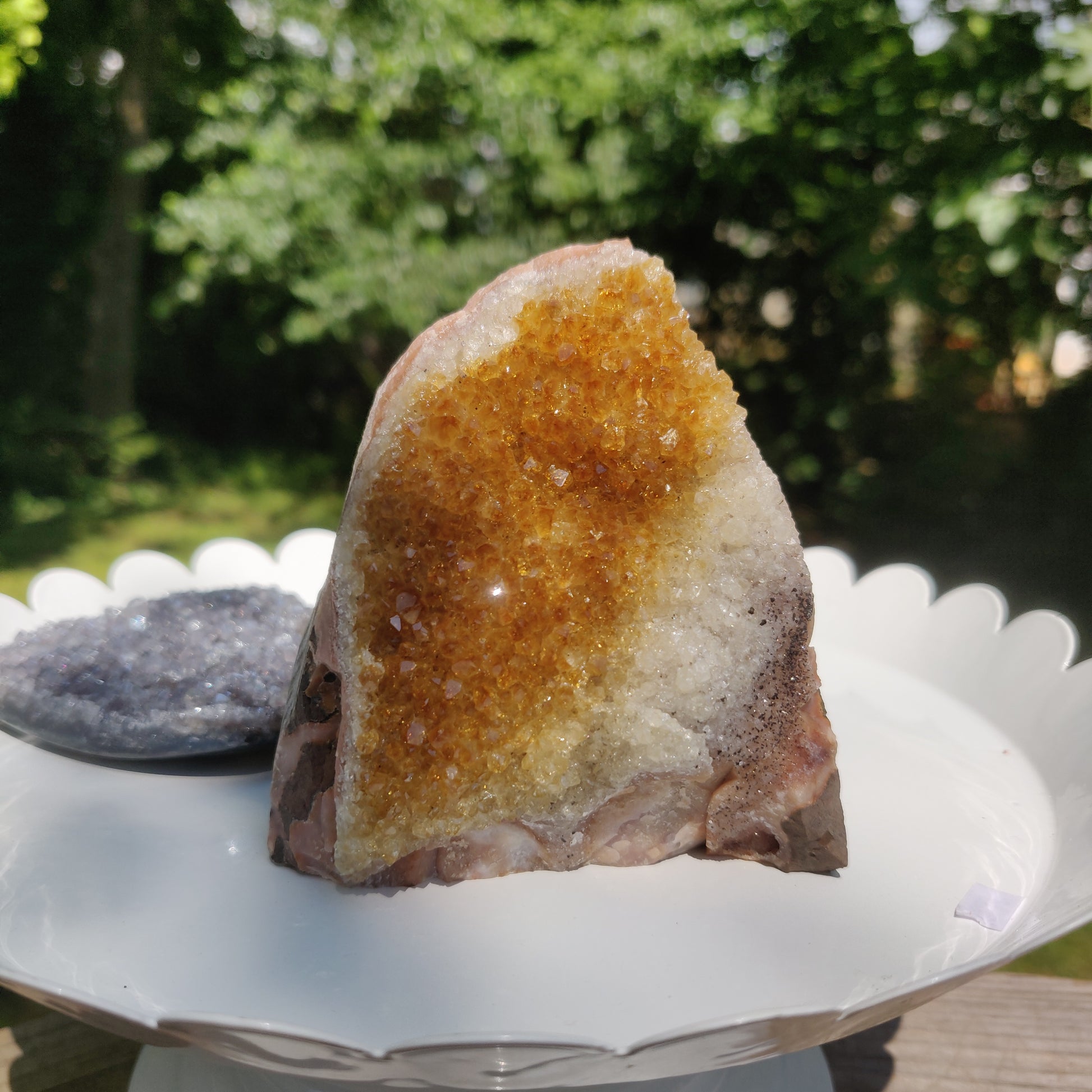 Citrine Geode Free Form, Cut Base (#1) - Simply Affinity