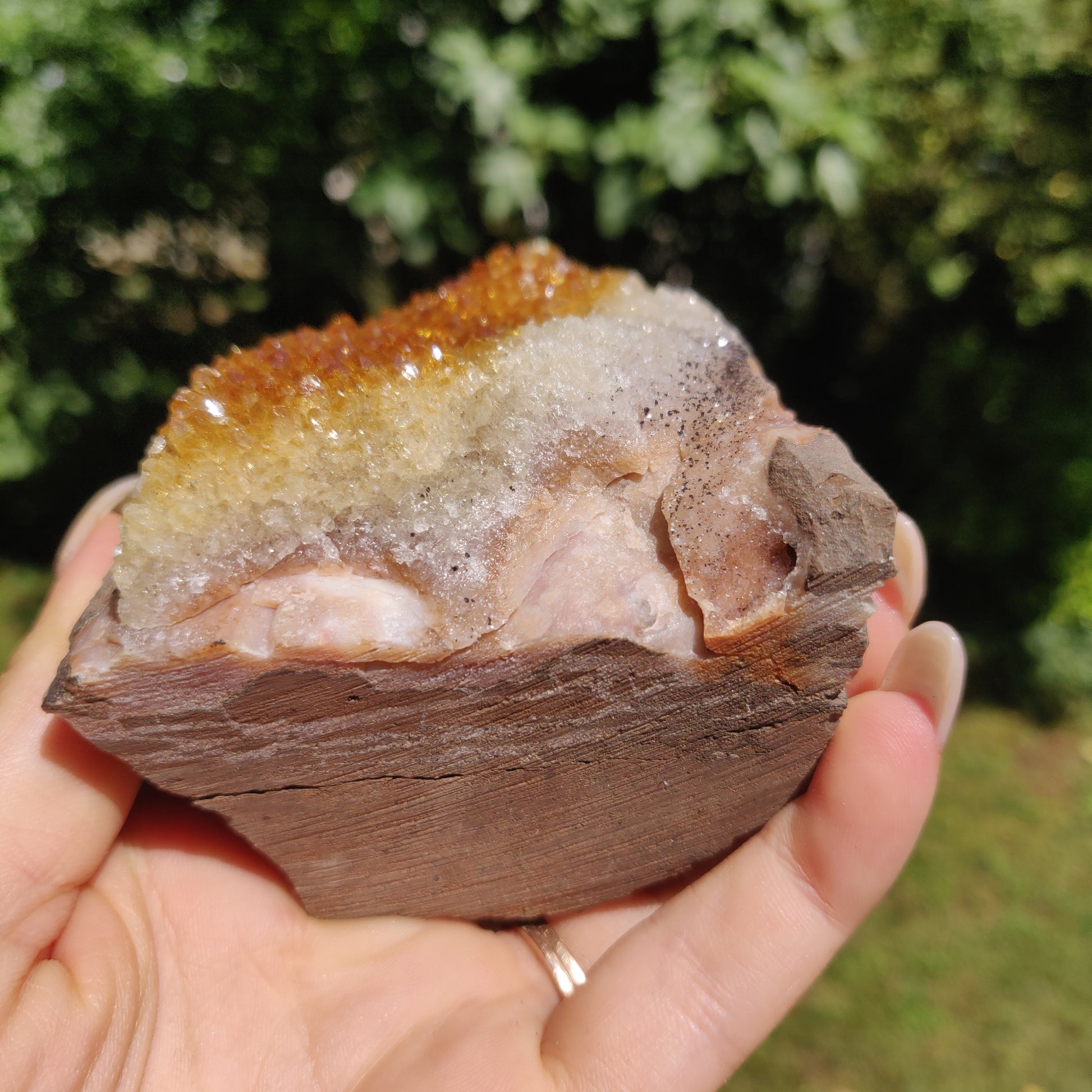 Citrine Geode Free Form, Cut Base (#1) - Simply Affinity