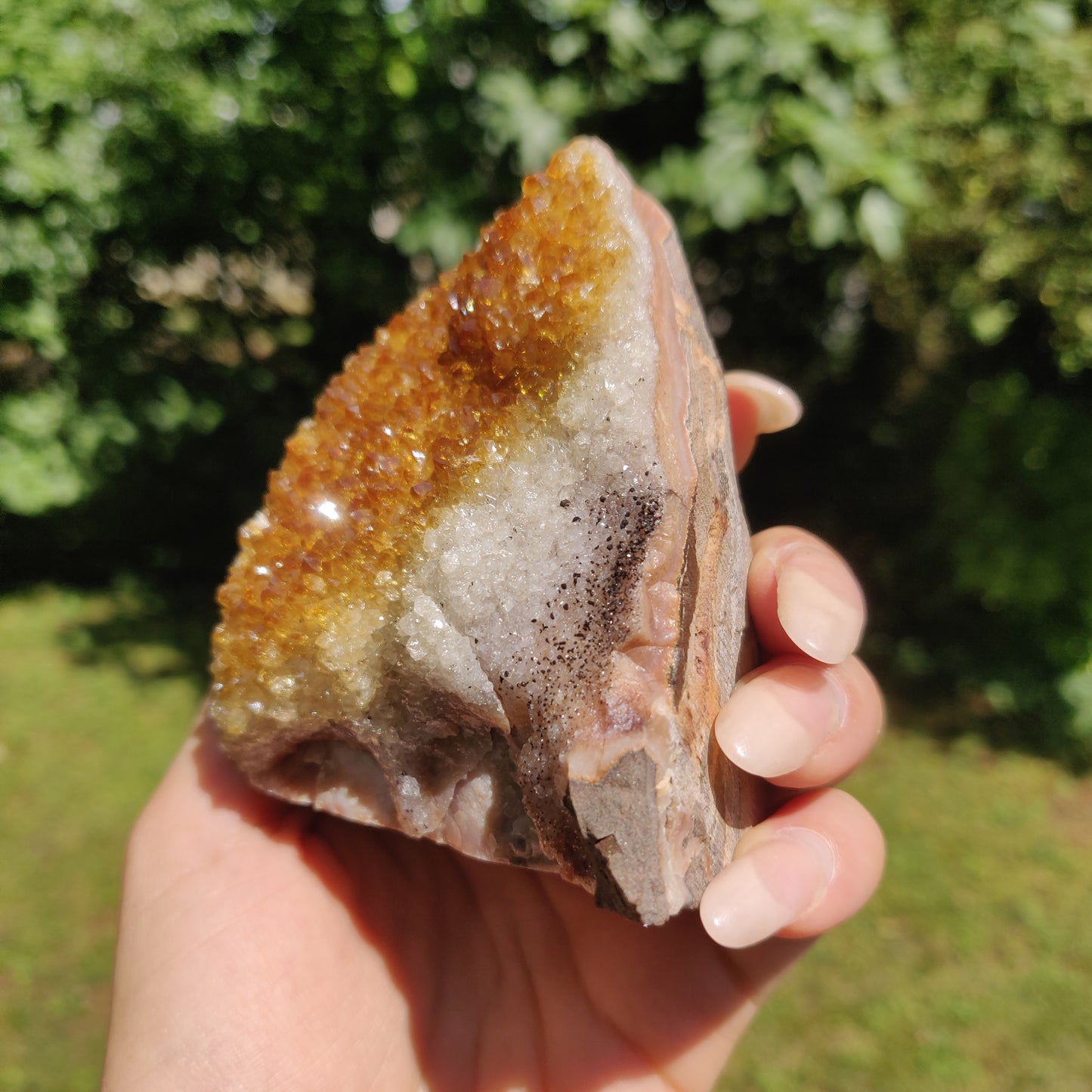 Citrine Geode Free Form, Cut Base (#1) - Simply Affinity