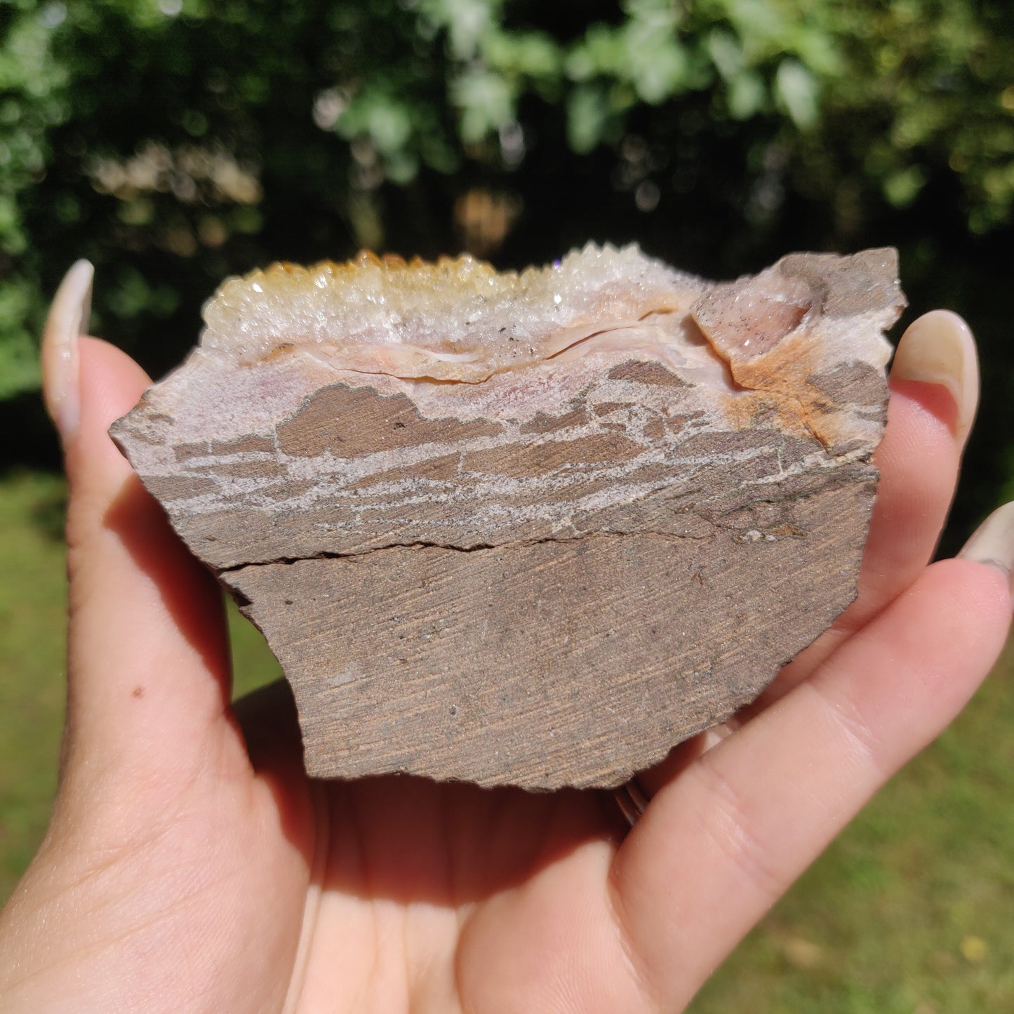 Citrine Geode Free Form, Cut Base (#1) - Simply Affinity