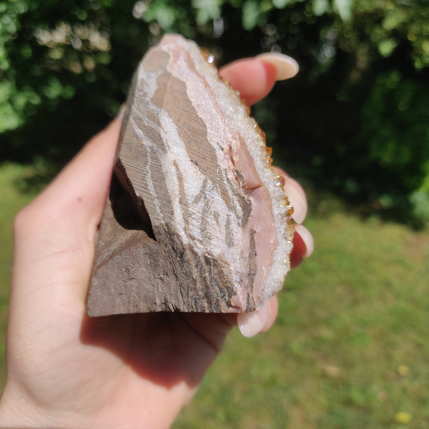 Citrine Geode Free Form, Cut Base (#1) - Simply Affinity