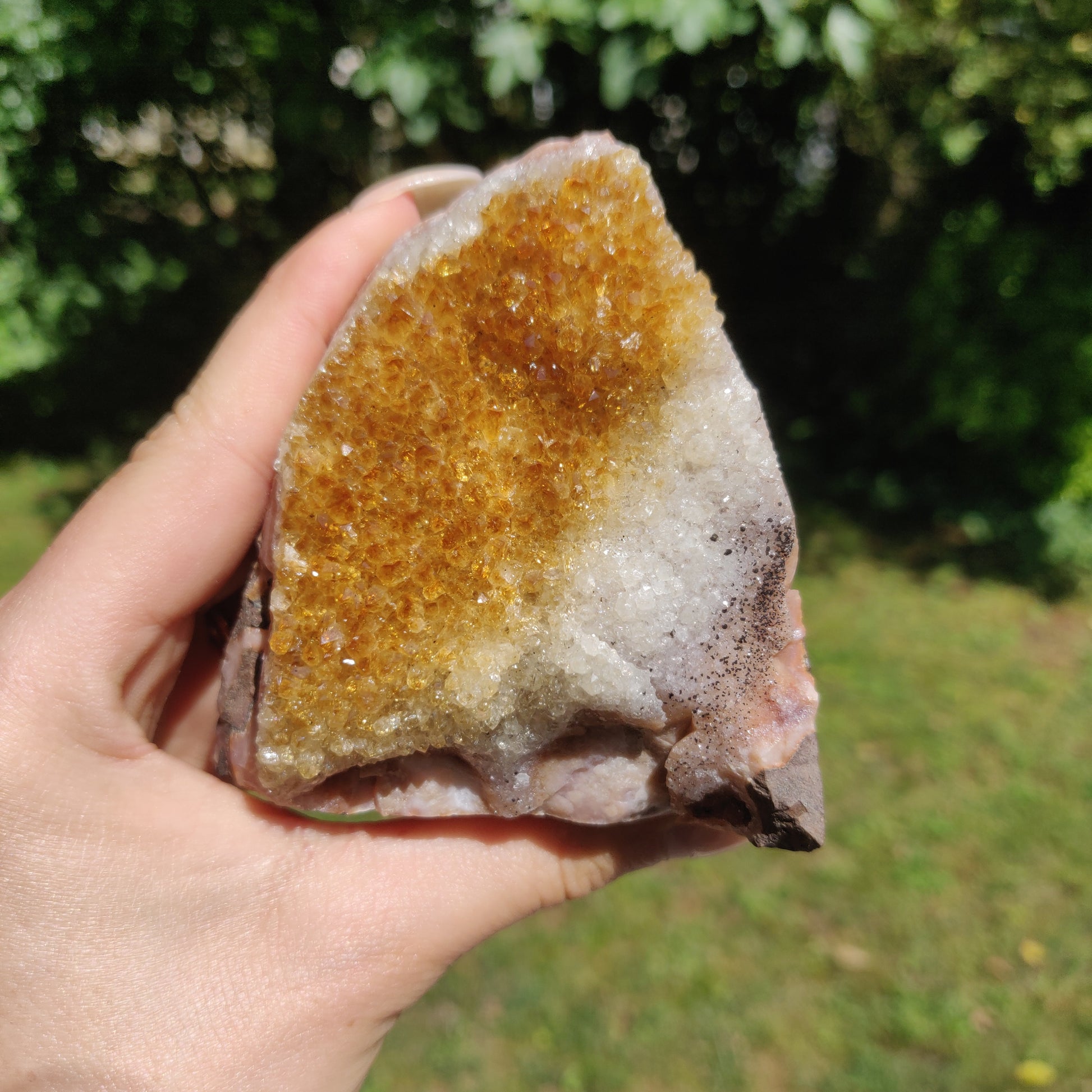 Citrine Geode Free Form, Cut Base (#1) - Simply Affinity