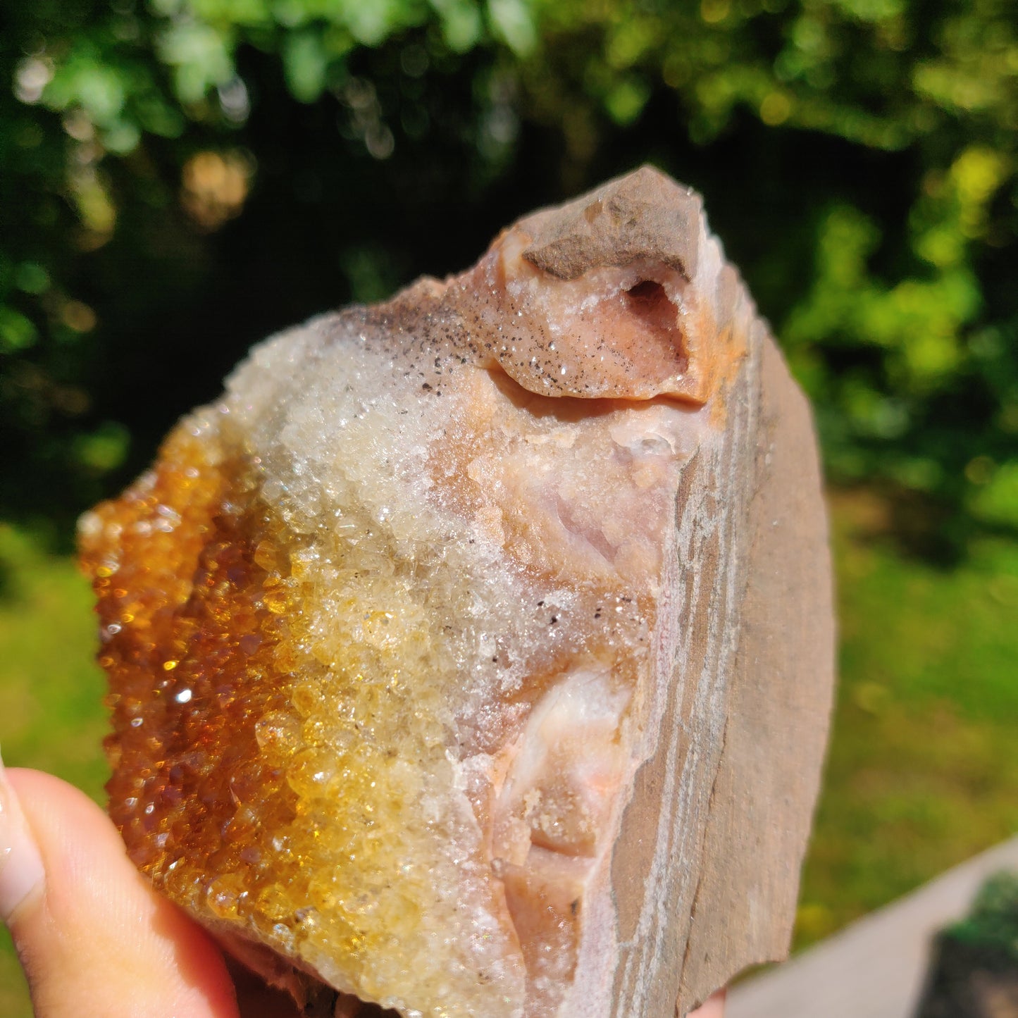 Citrine Geode Free Form, Cut Base (#1) - Simply Affinity