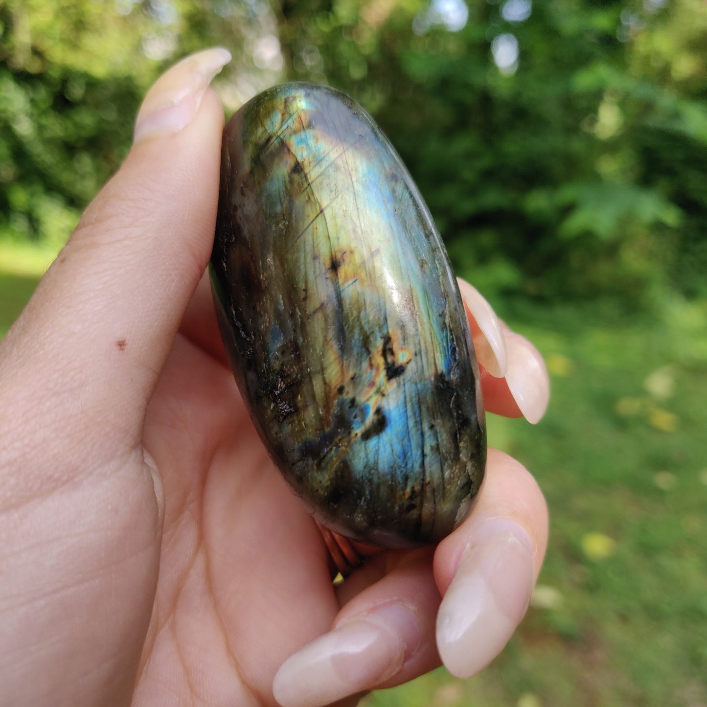 Labradorite Palm Stone (#33)