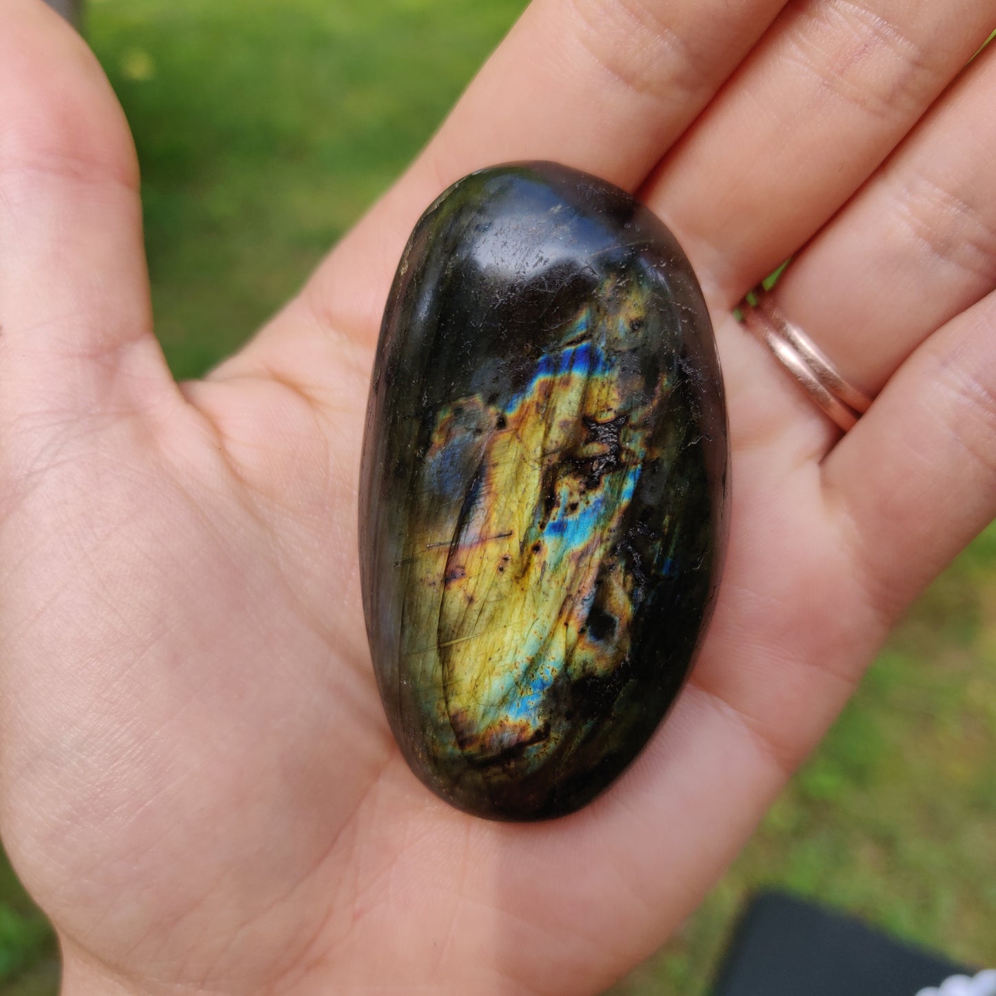 Labradorite Palm Stone (#33)