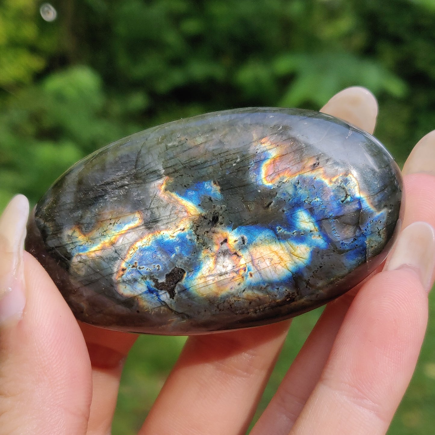 Labradorite Palm Stone (#67)