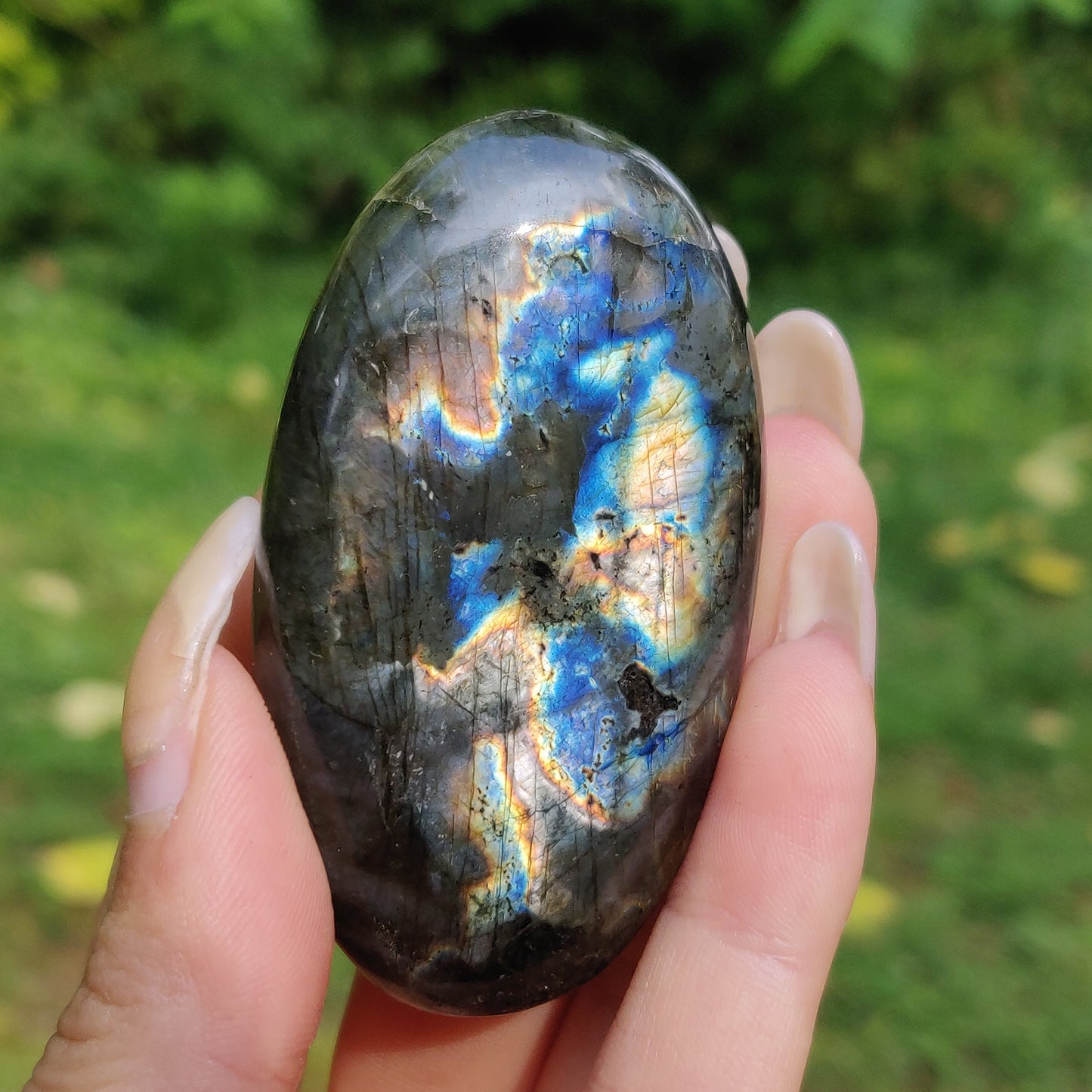 Labradorite Palm Stone (#67)