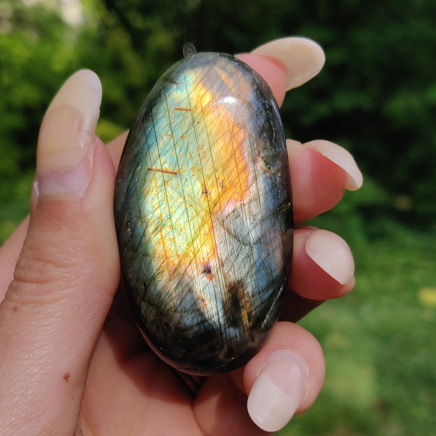 Labradorite Palm Stone (#143)