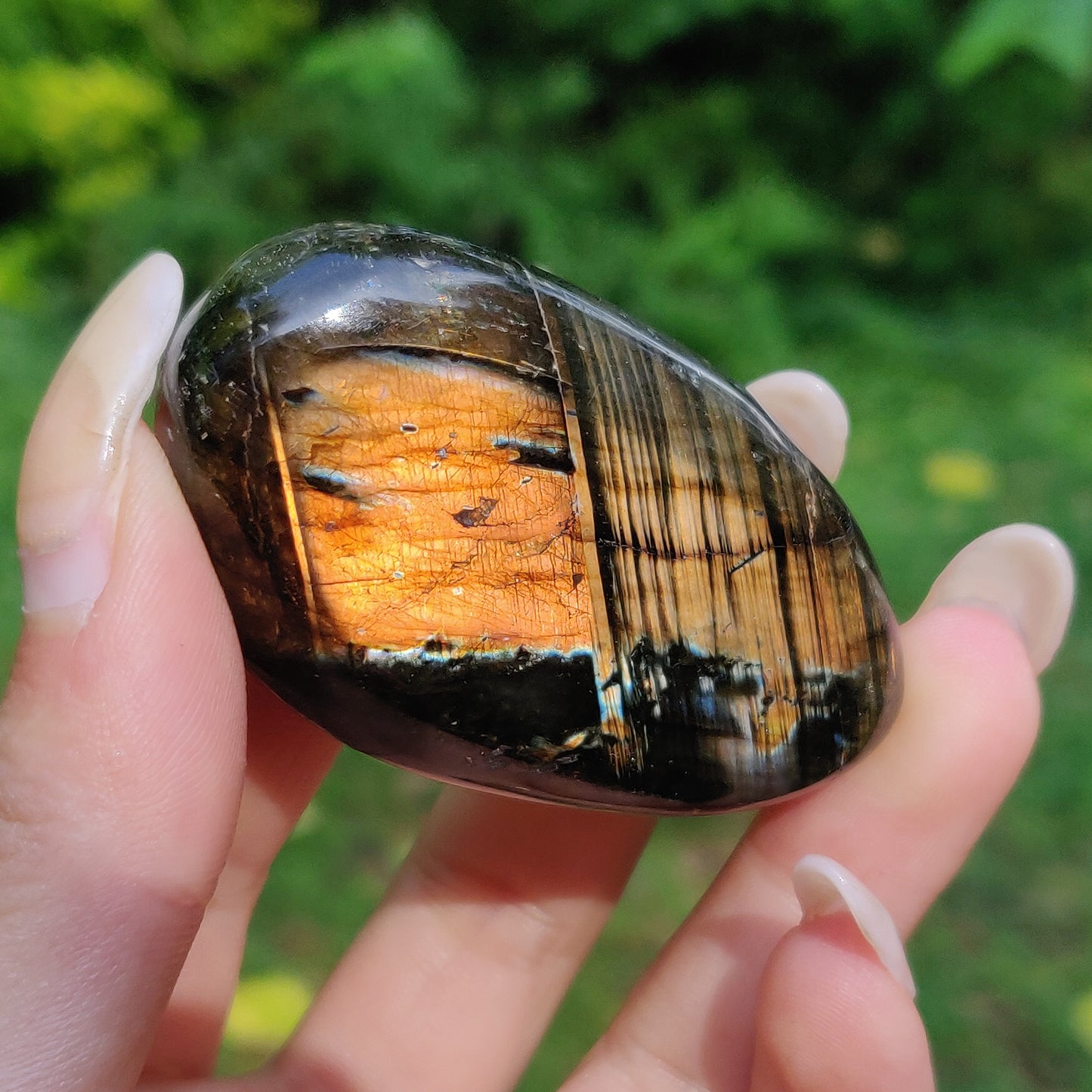 Labradorite Palm Stone (#144)