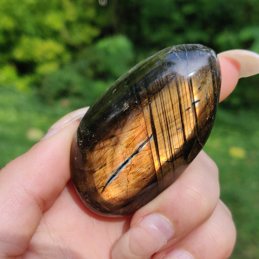 Labradorite Palm Stone (#144)