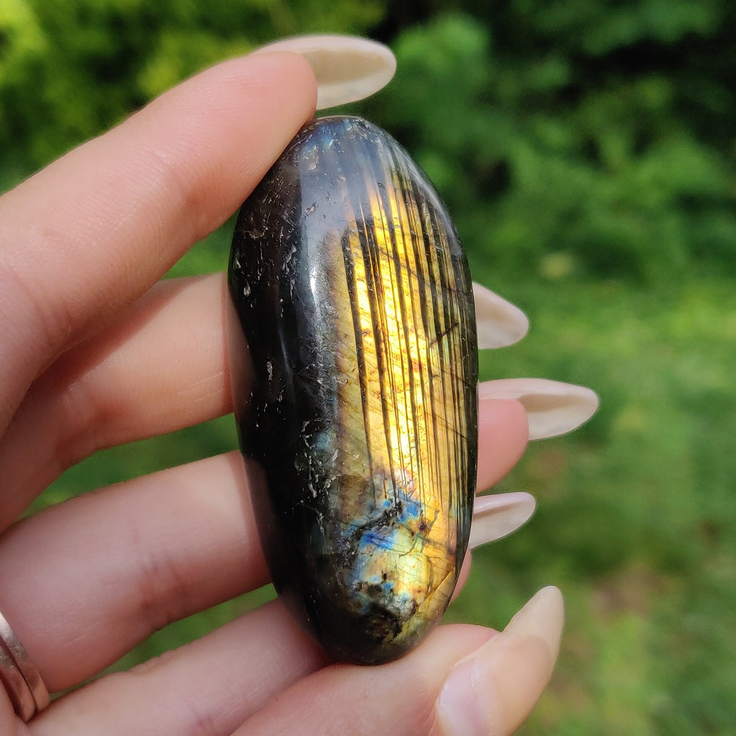 Labradorite Palm Stone (#177)