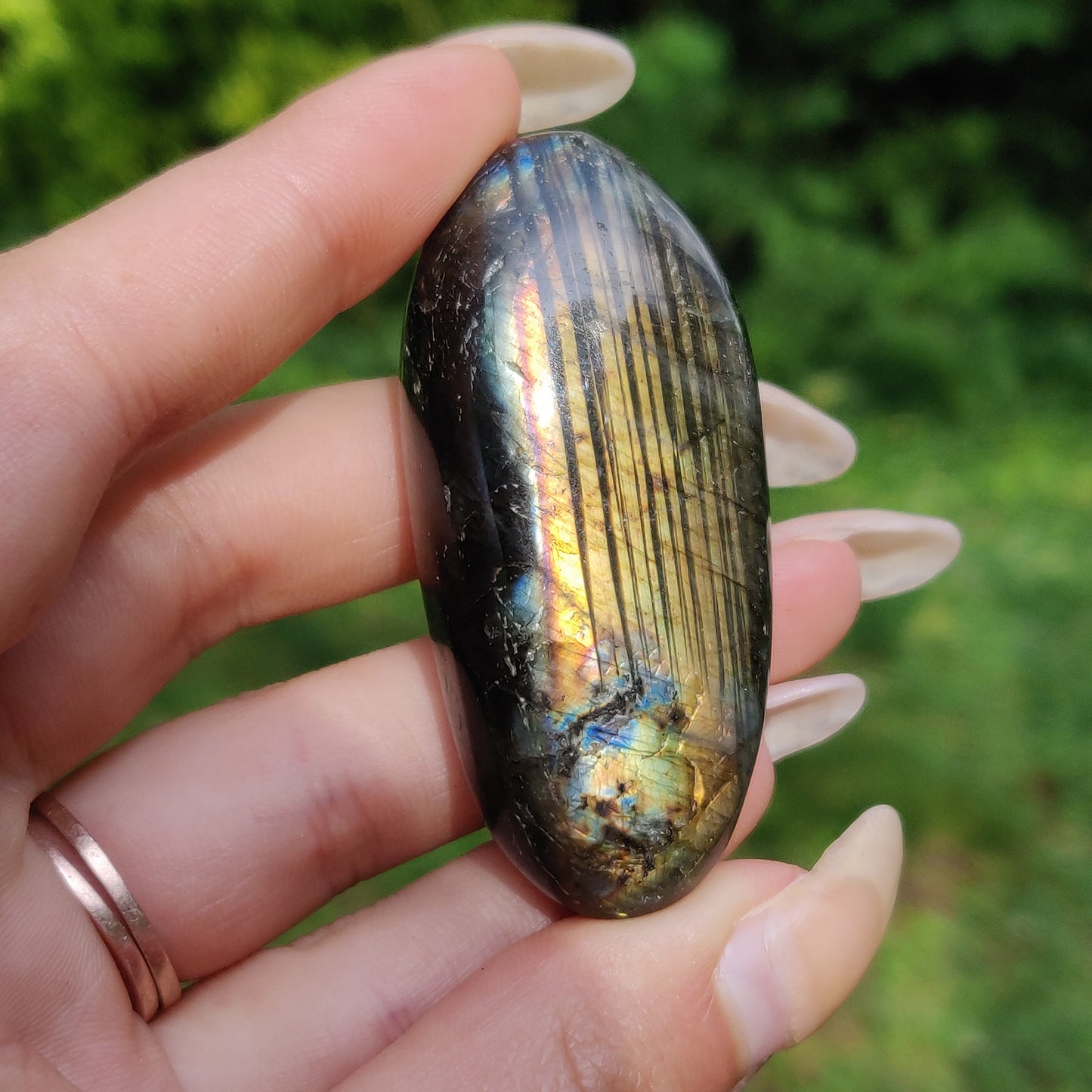 Labradorite Palm Stone (#177)