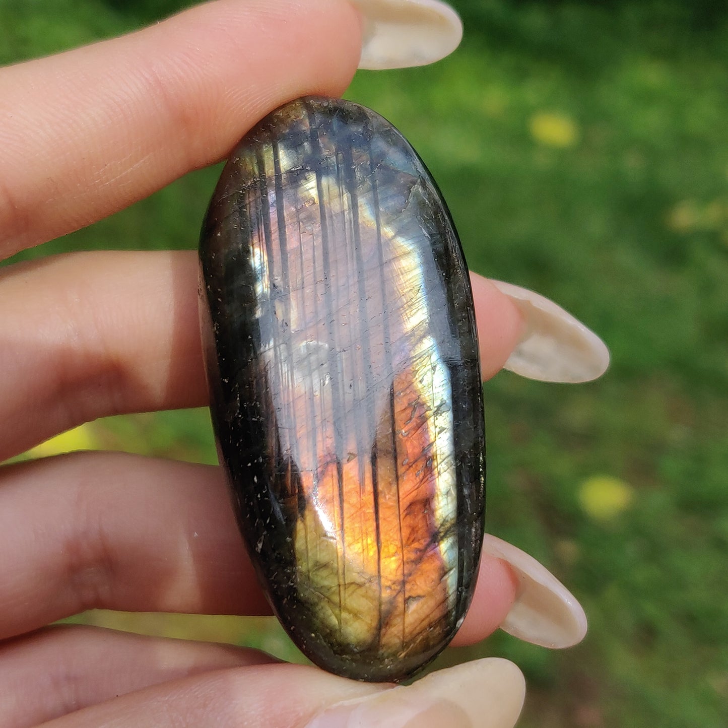 Labradorite Palm Stone (#177)