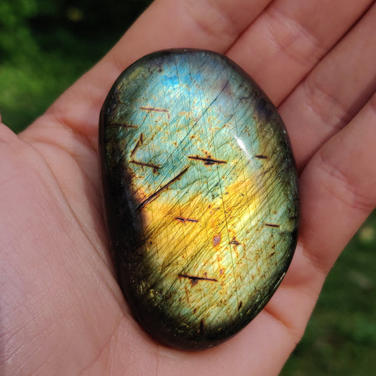 Labradorite Palm Stone (#200)