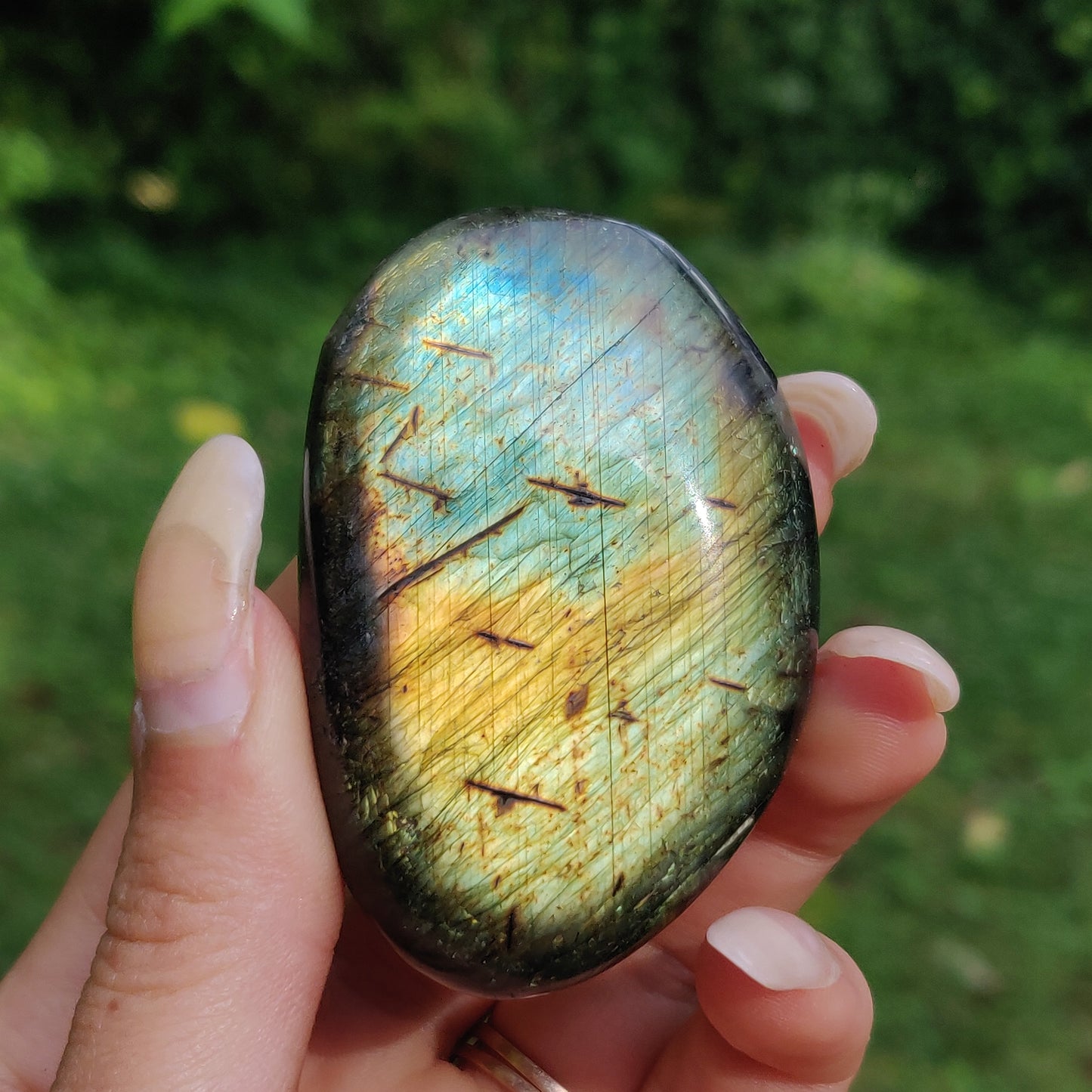 Labradorite Palm Stone (#200)