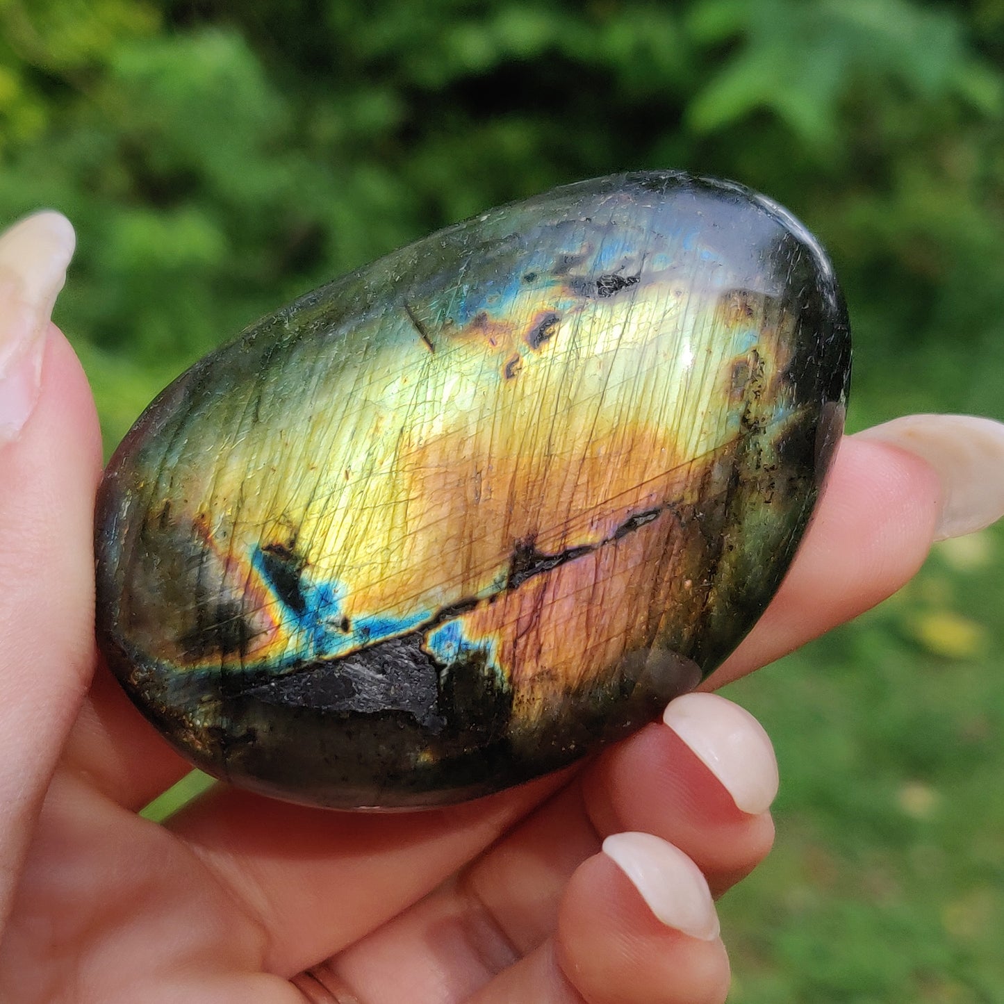 Labradorite Palm Stone (#200)