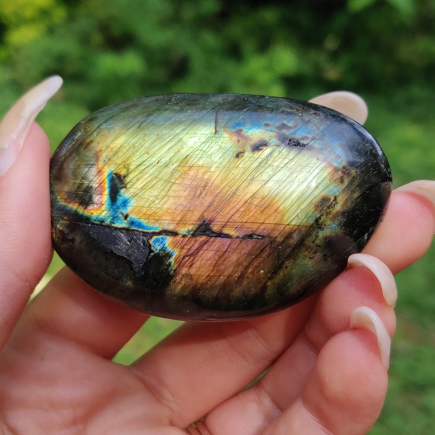 Labradorite Palm Stone (#200)