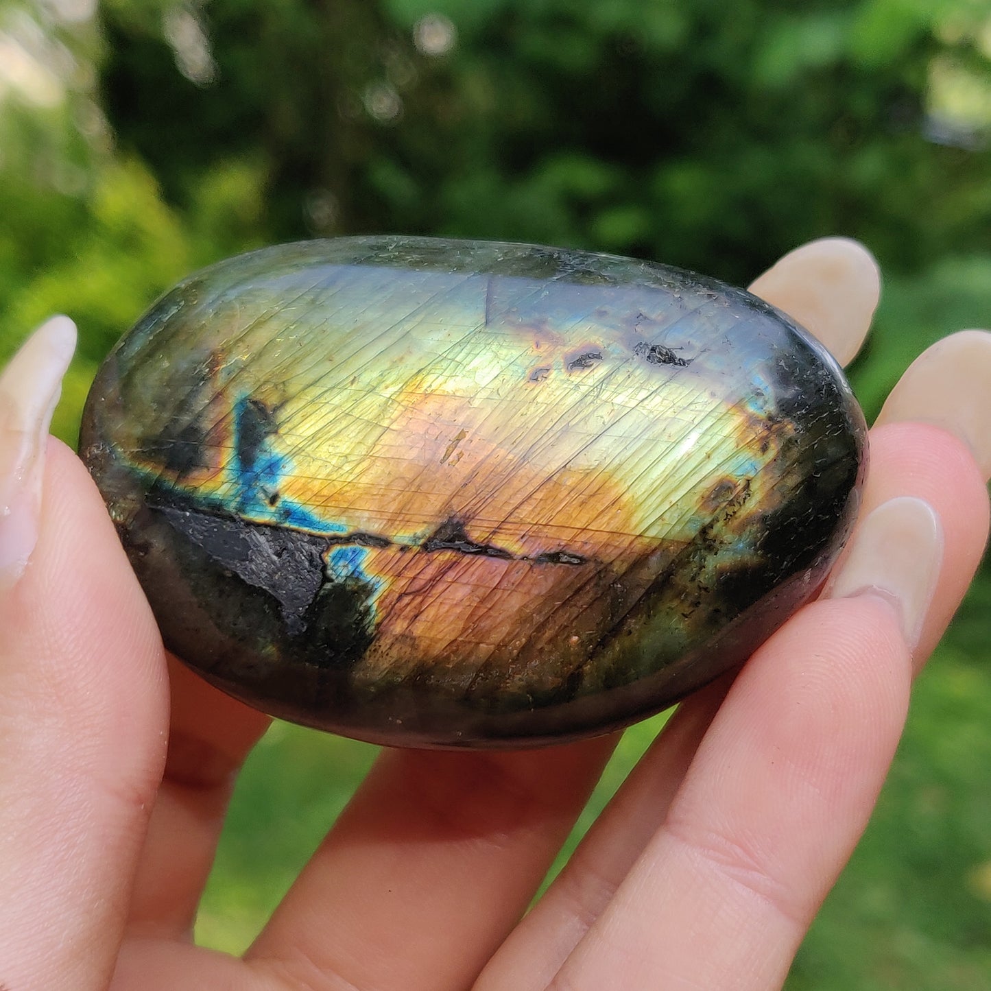 Labradorite Palm Stone (#200)