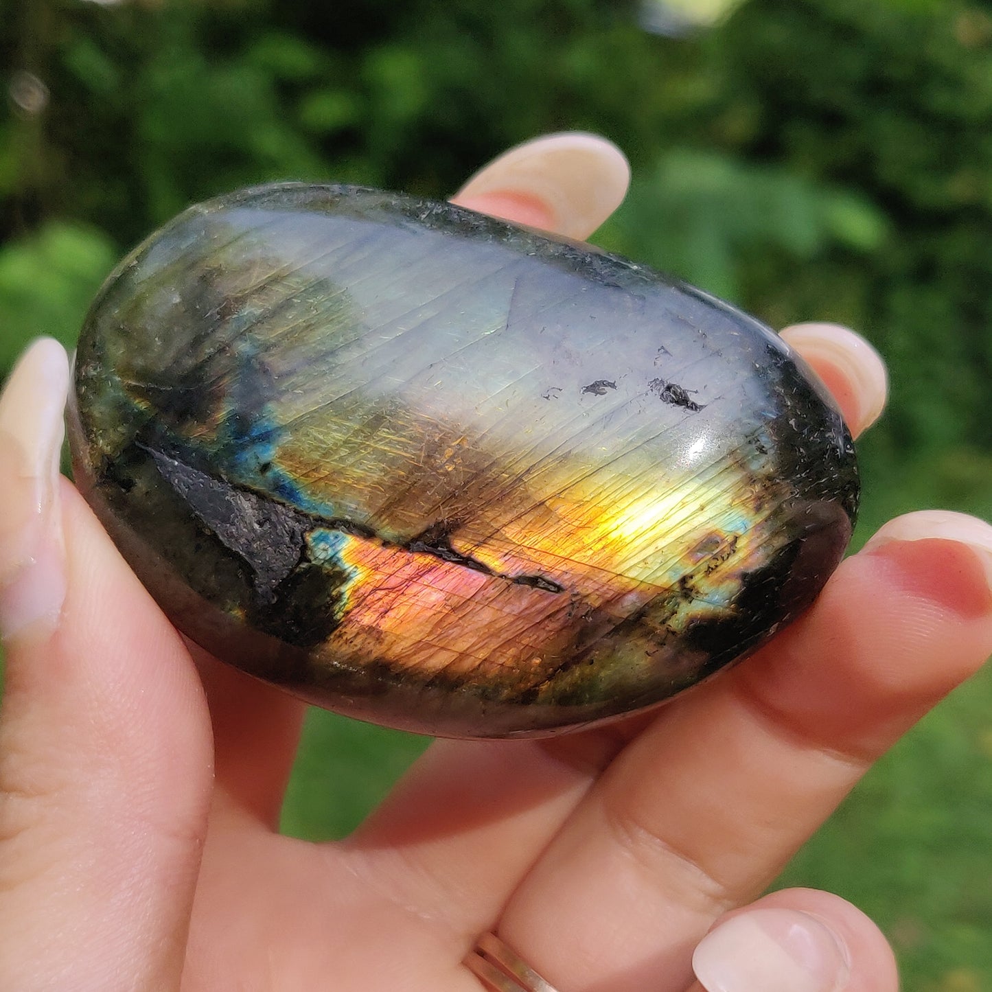Labradorite Palm Stone (#200)