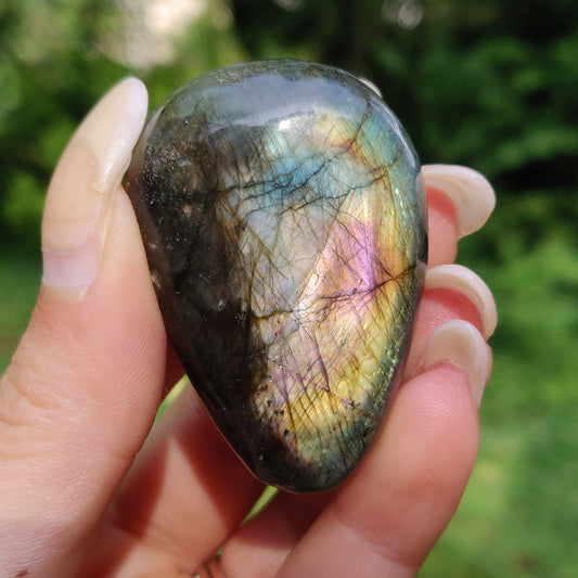 Labradorite Palm Stone (#204)
