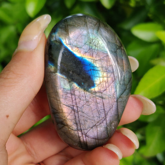 Labradorite Palm Stone (#205)