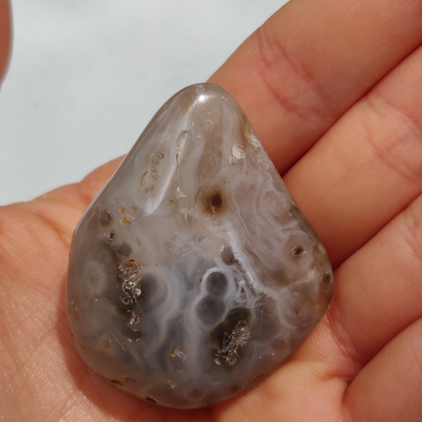 Enhydro Agate Palm Stone (#6)