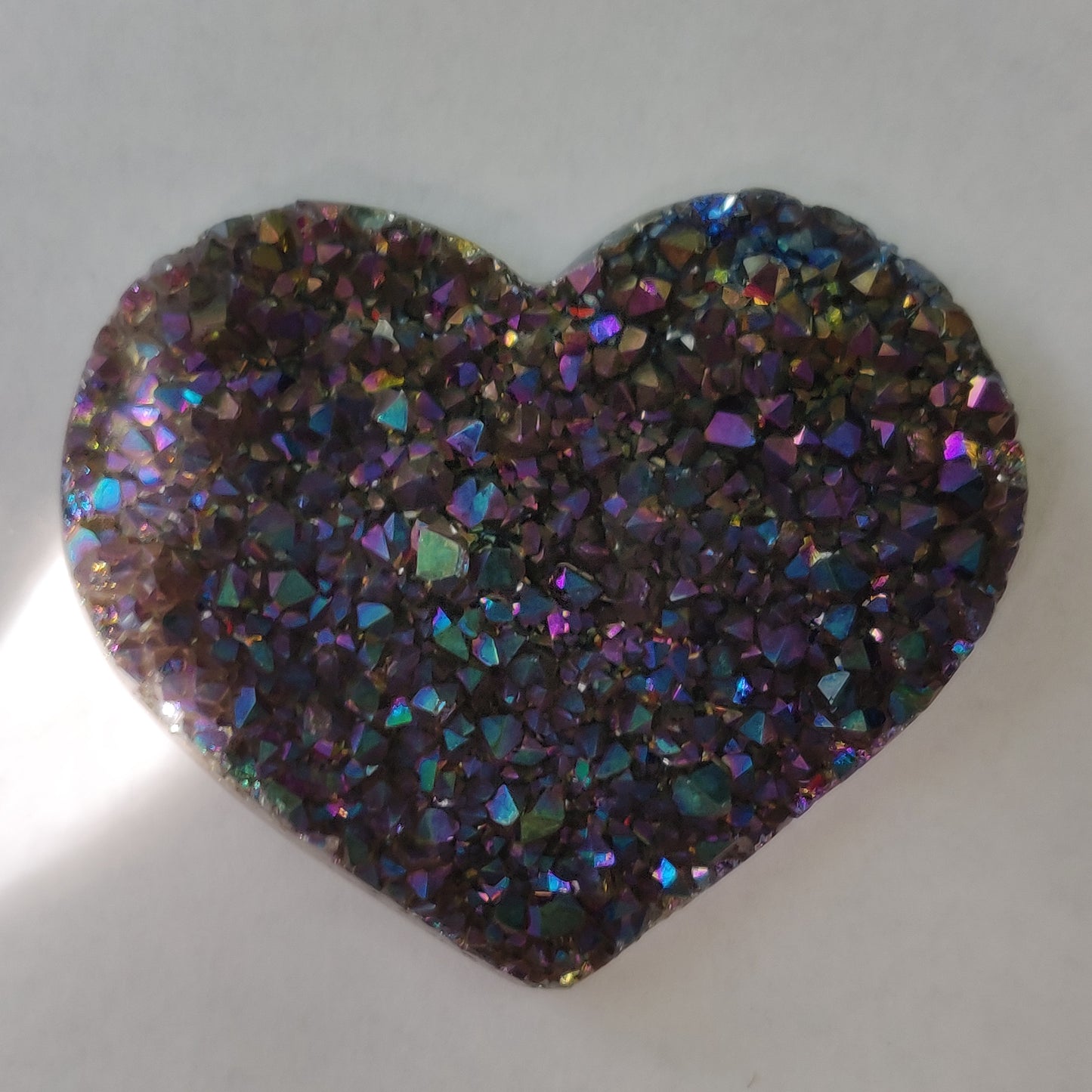 Titanium Amethyst Heart (#11)