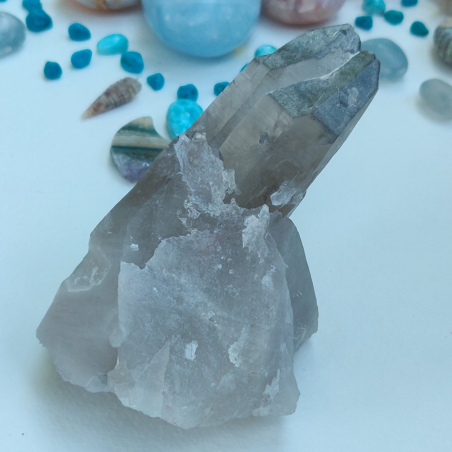 Smoky Lemurian Quartz Twin Point (#3)