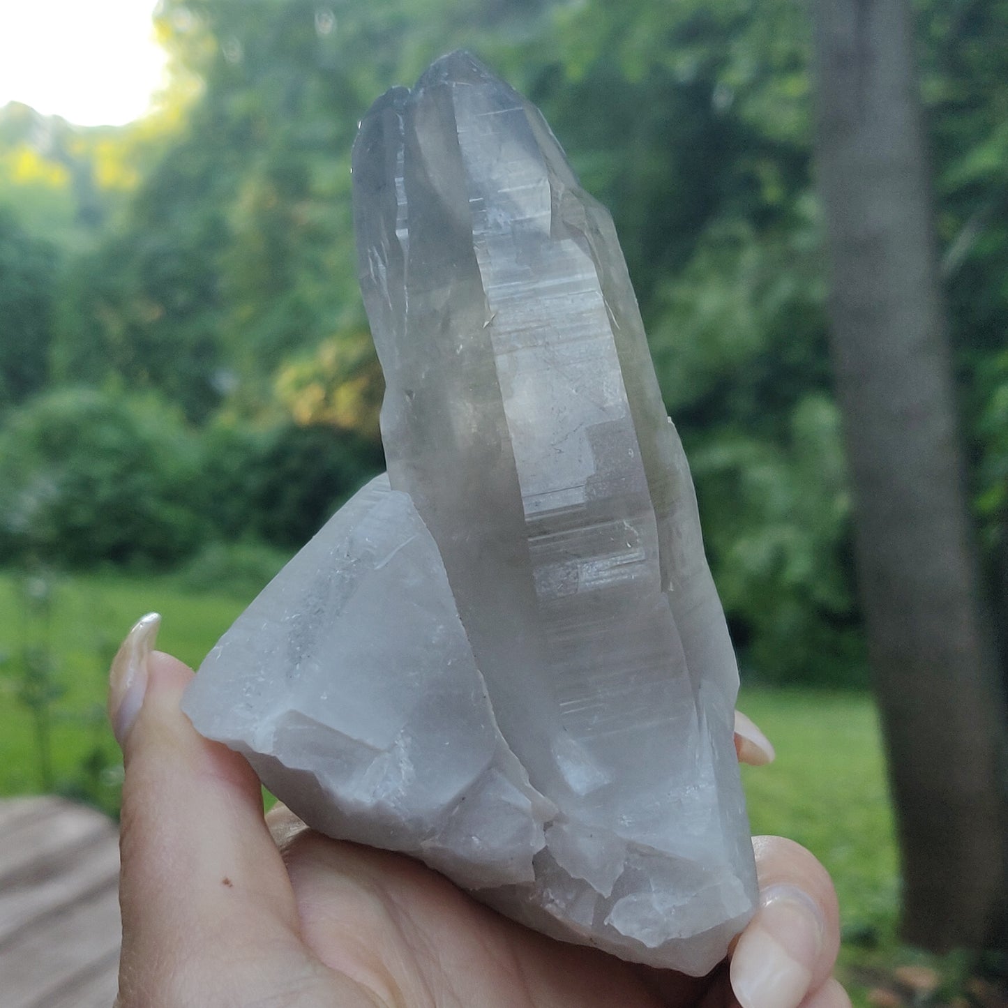 Smoky Lemurian Quartz Twin Point (#3)