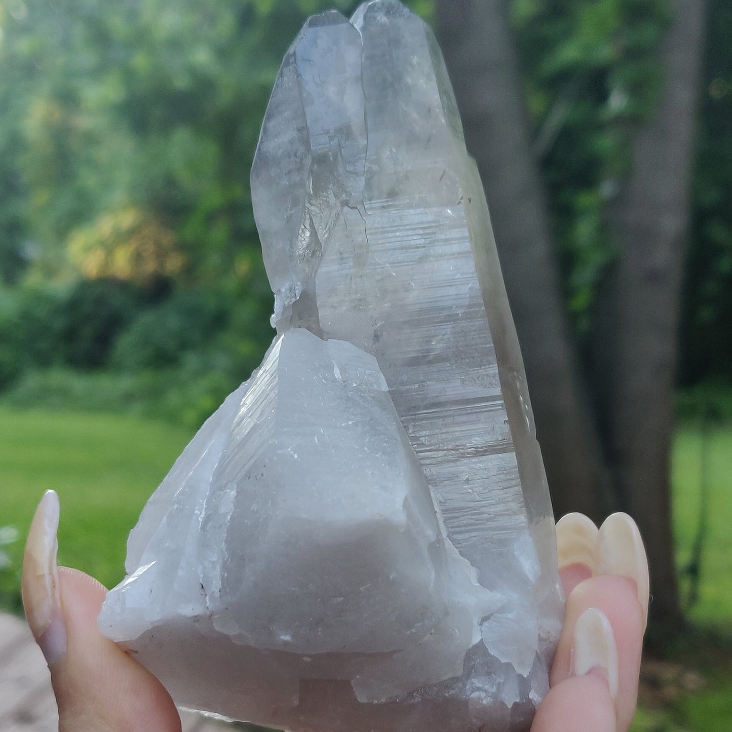 Smoky Lemurian Quartz Twin Point (#3)