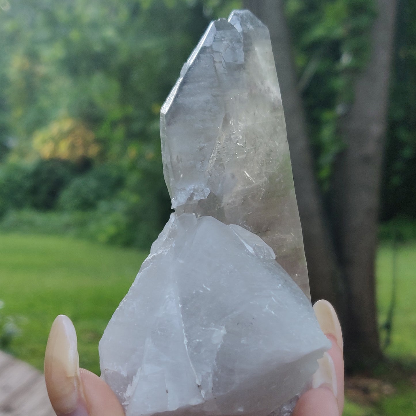 Smoky Lemurian Quartz Twin Point (#3)