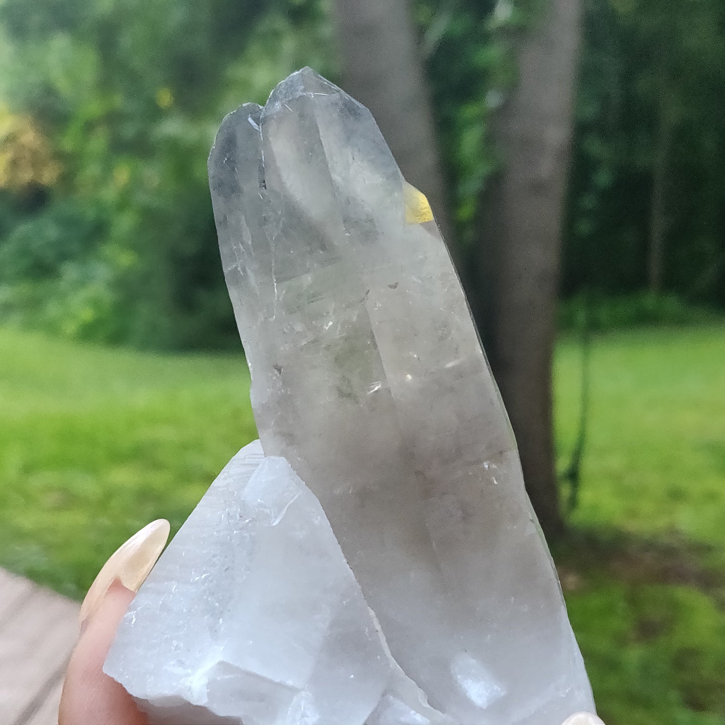 Smoky Lemurian Quartz Twin Point (#3)