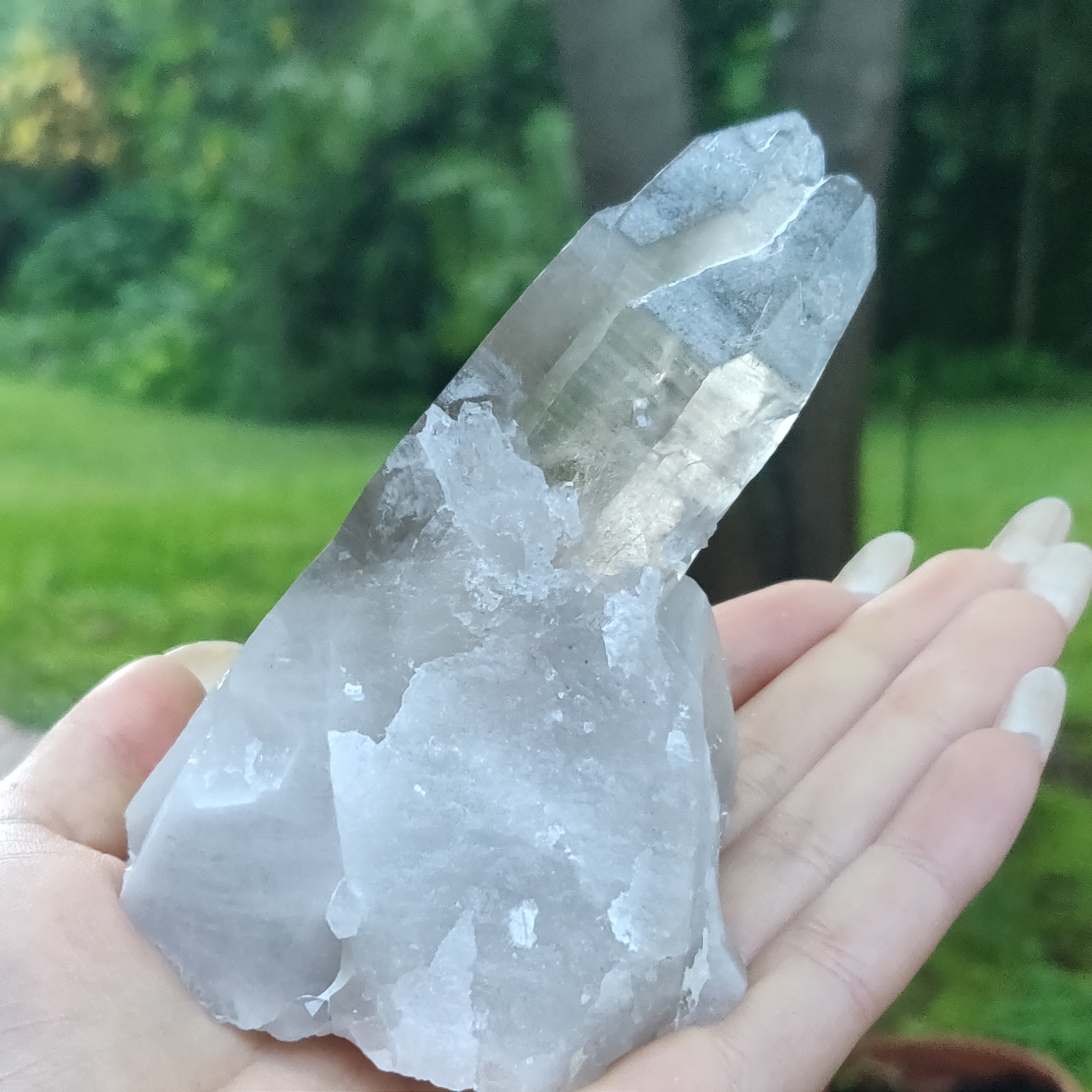 A+ Lemurian popular Seed Quartz Natural Point with Cluster, 3.0 oz