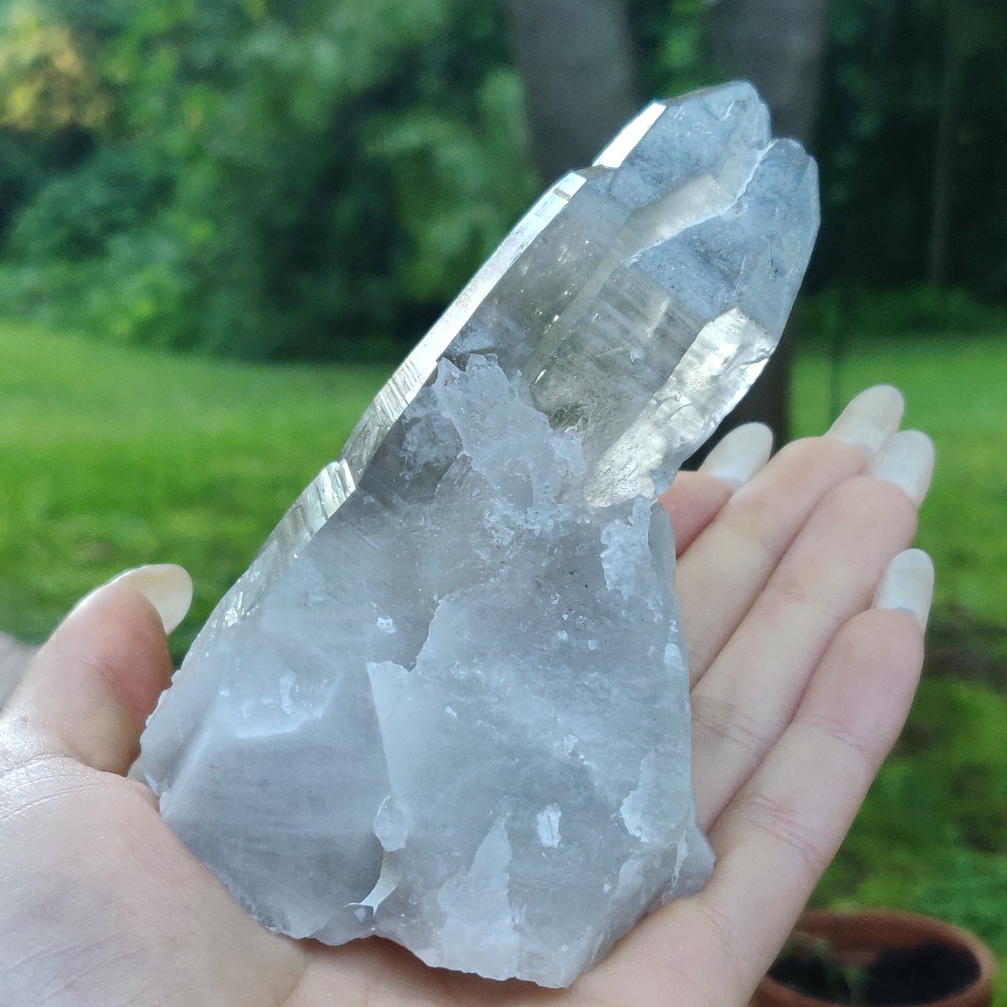 Smoky Lemurian Quartz Twin Point (#3)