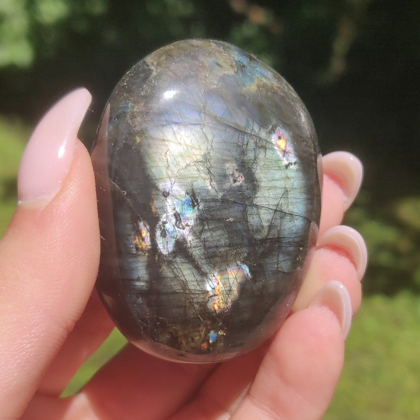 Labradorite Palm Stone (#91)