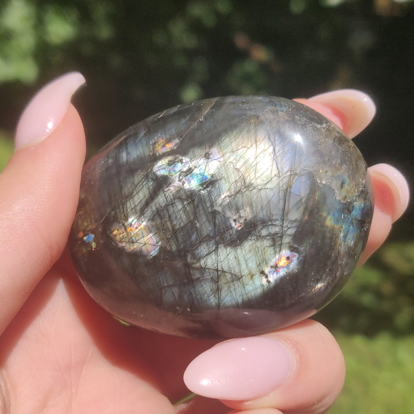 Labradorite Palm Stone (#91)