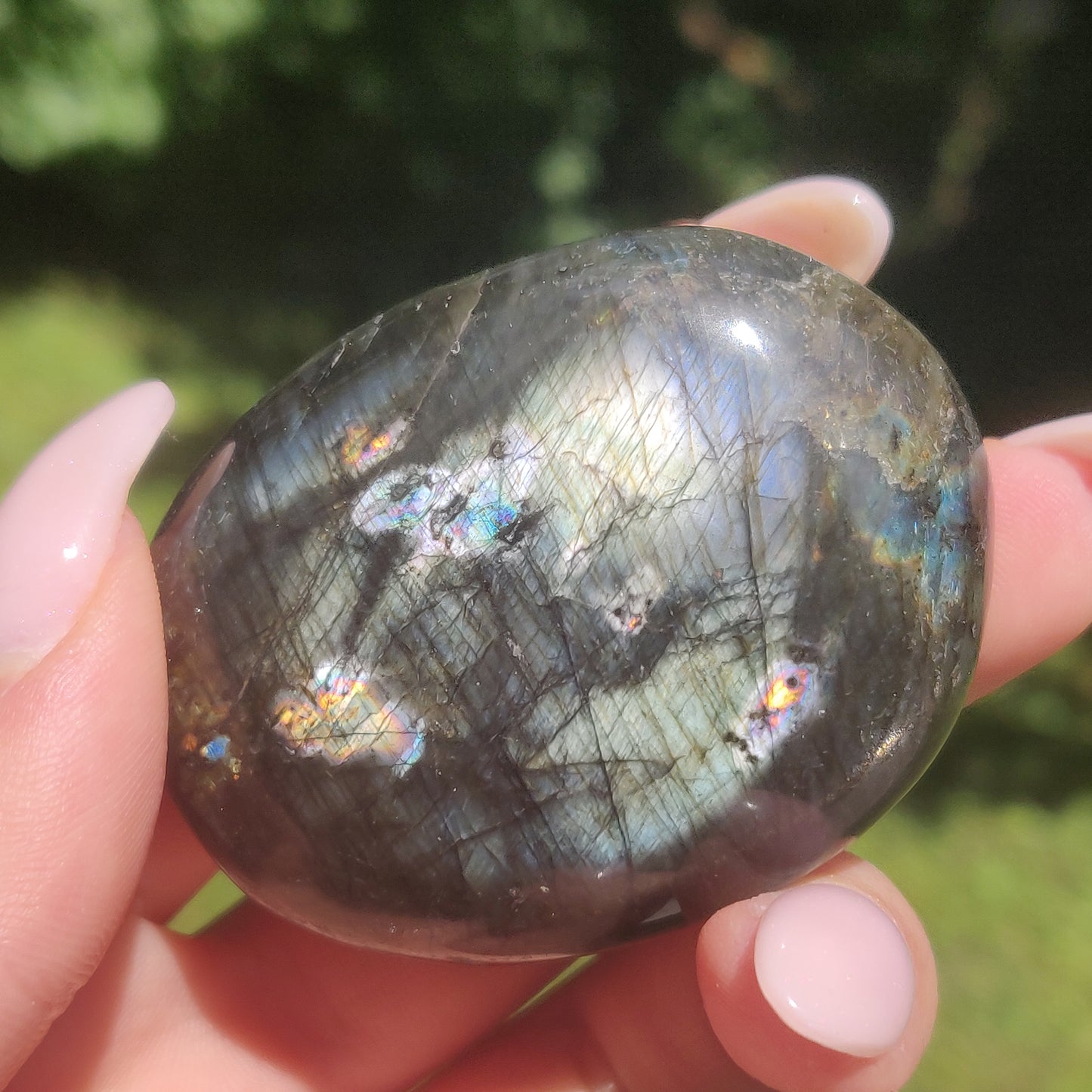 Labradorite Palm Stone (#91)