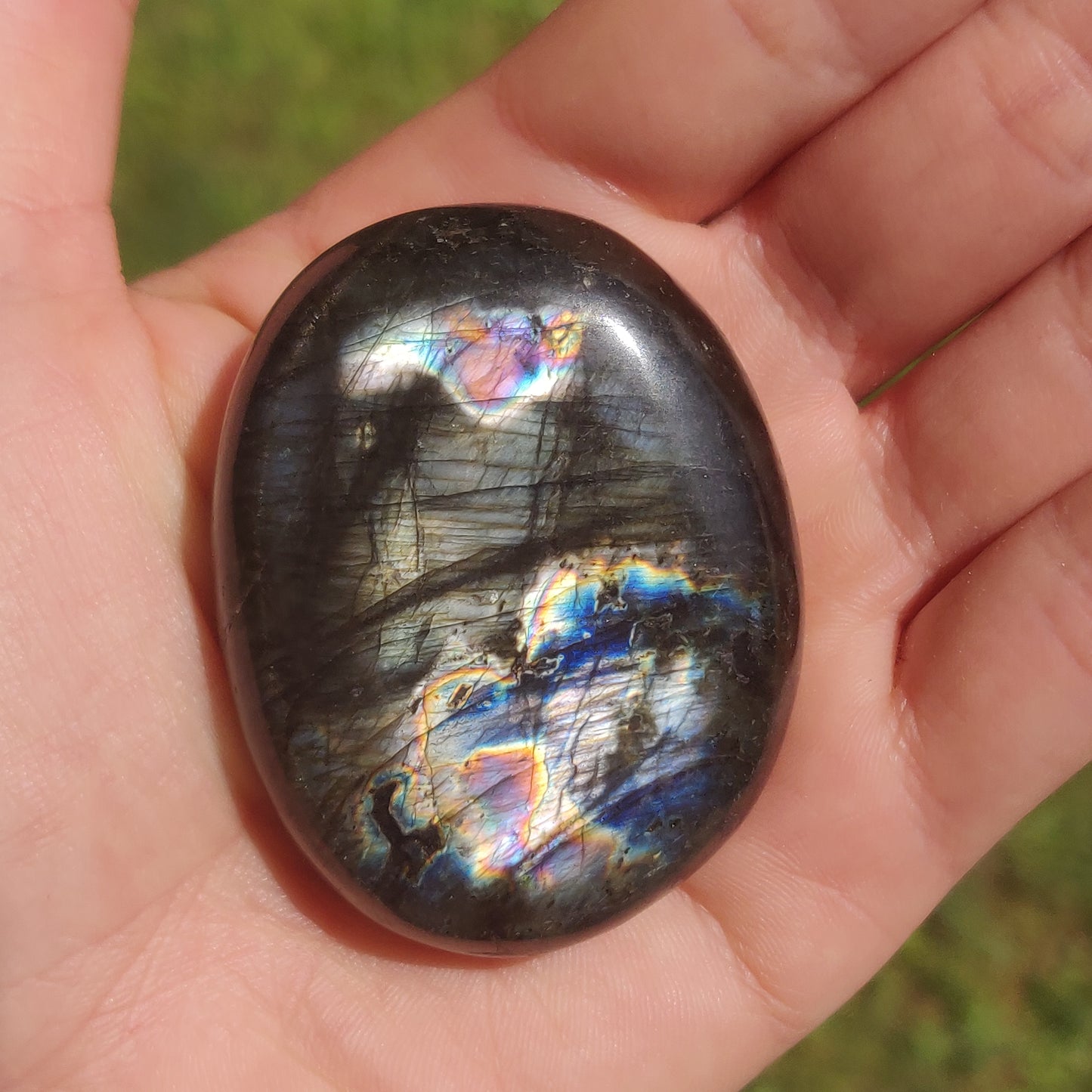Labradorite Palm Stone (#91)