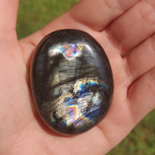Labradorite Palm Stone (#91)