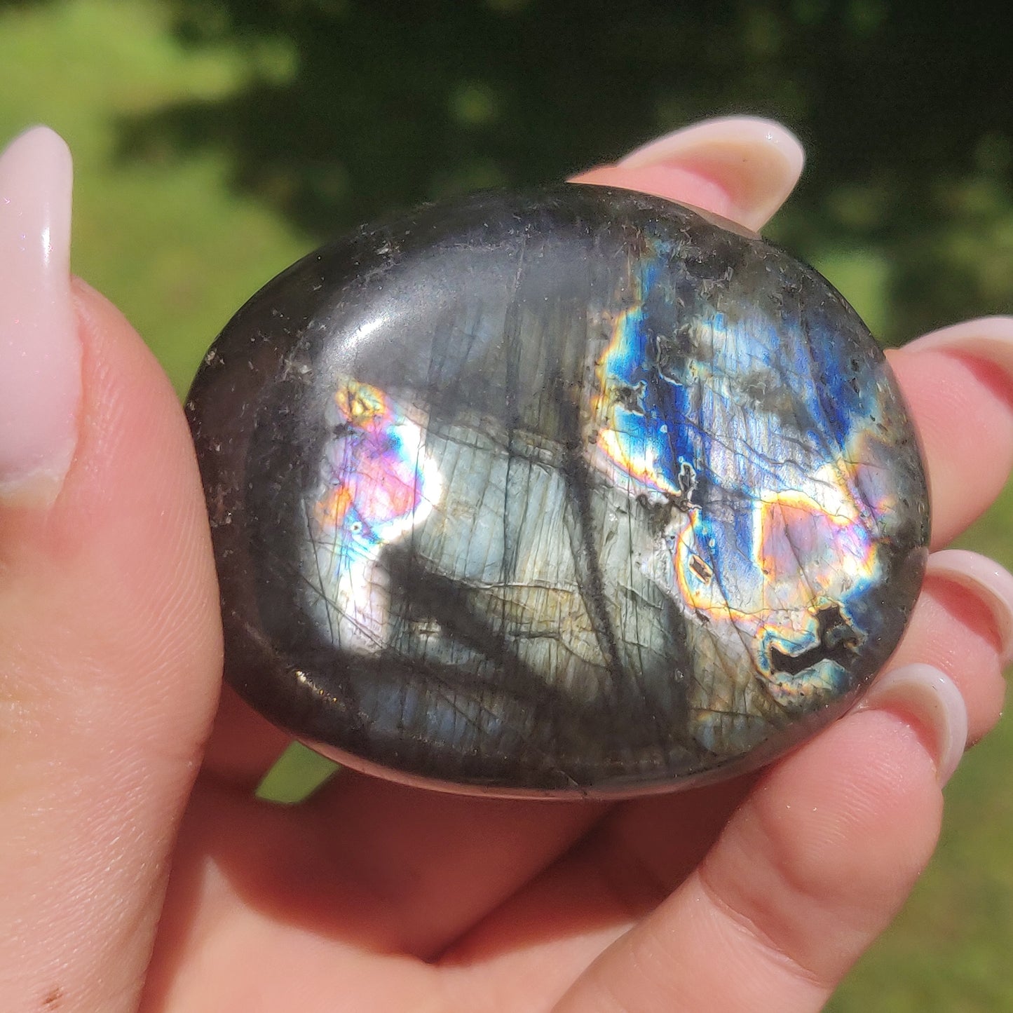 Labradorite Palm Stone (#91)