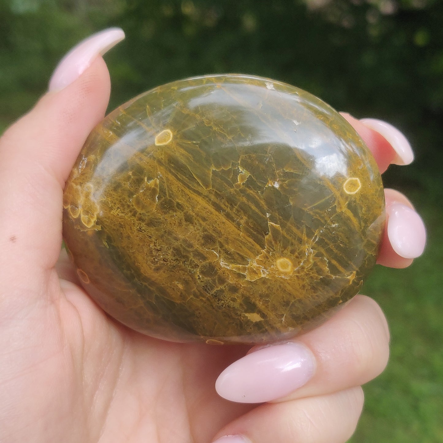Kabamby Ocean Jasper Palm Stone (#2)