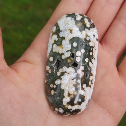 Ocean Jasper Palm Stone (#16)