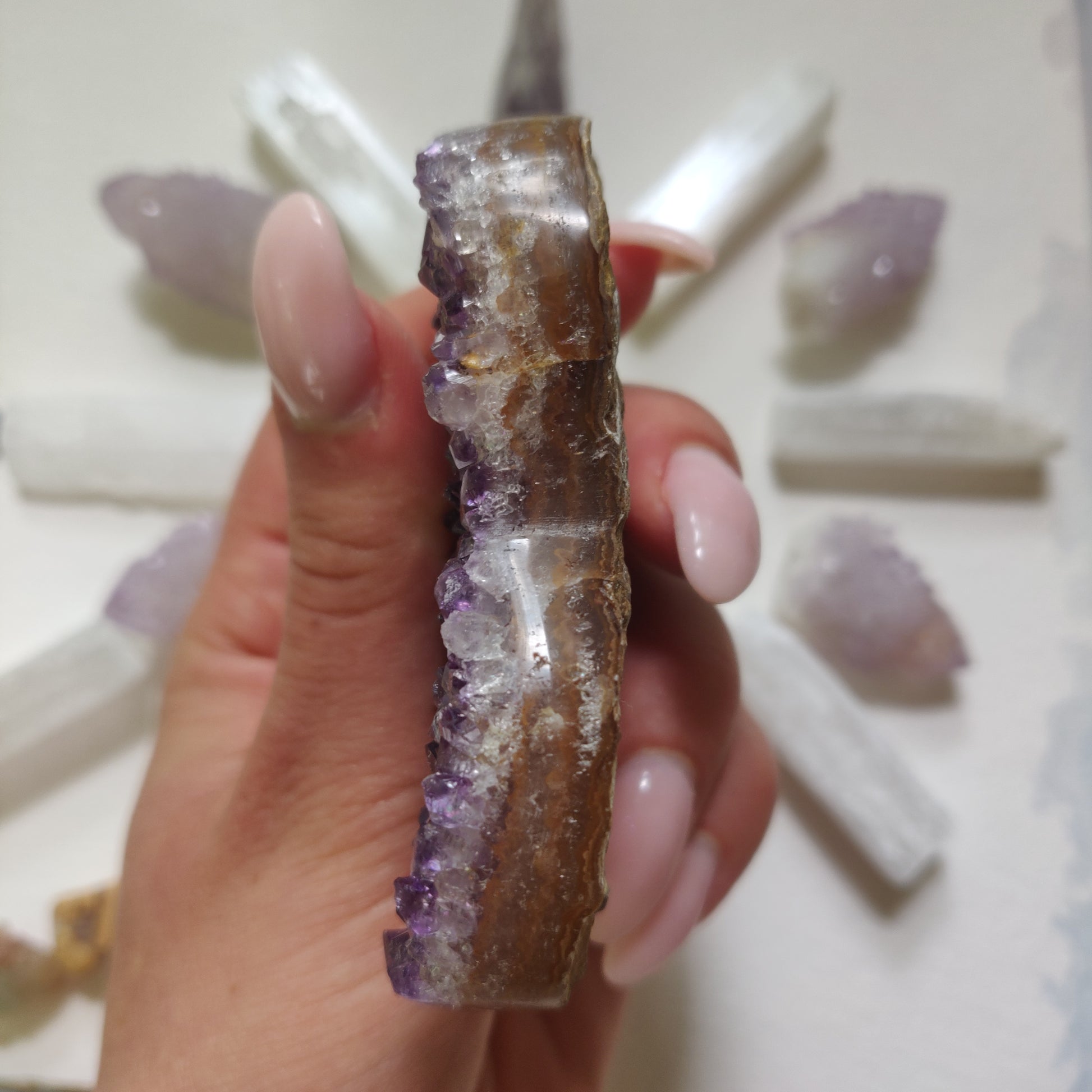 Amethyst Geode & Agate Heart (#26) - Simply Affinity