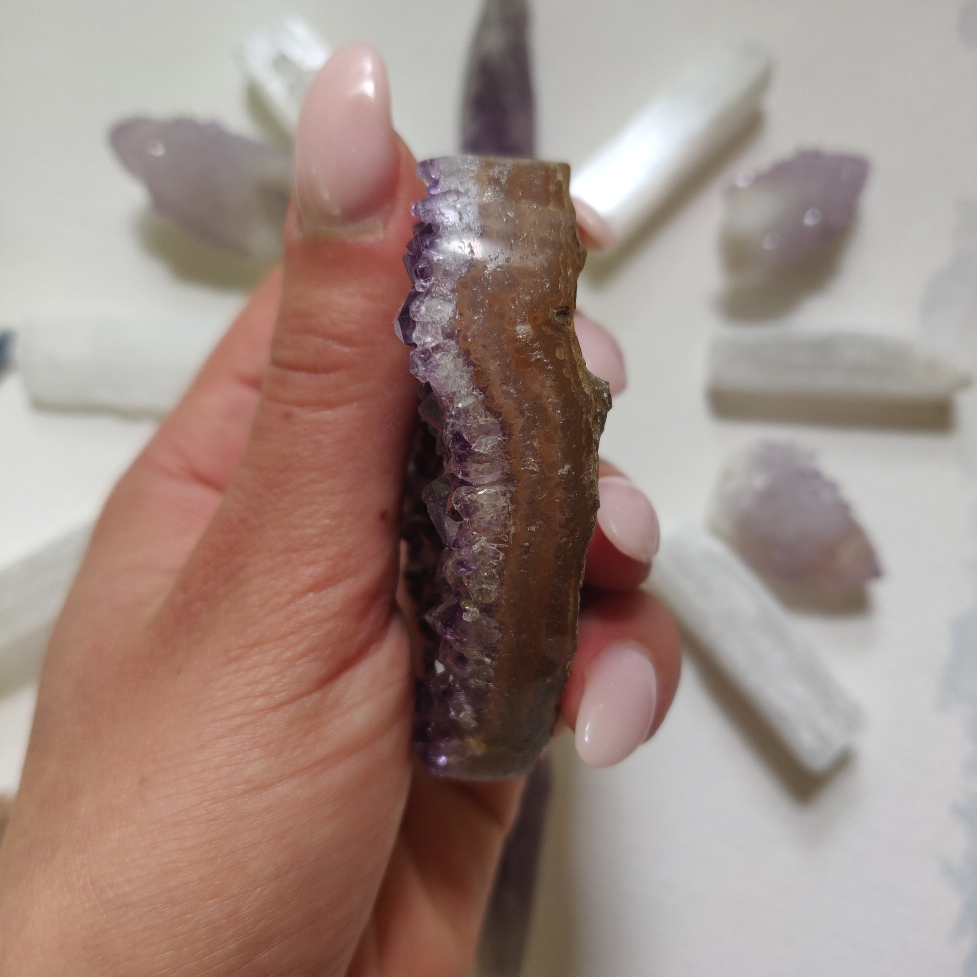 Amethyst Geode & Agate Heart (#26) - Simply Affinity