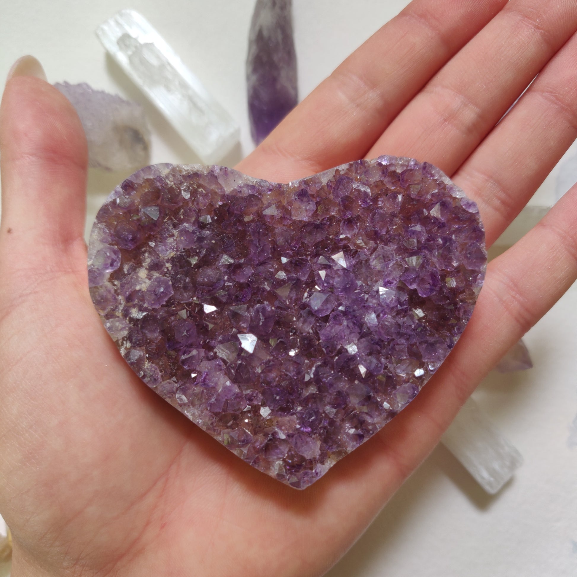 Amethyst Geode & Agate Heart (#26) - Simply Affinity